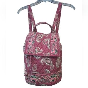 Elegant Paisley Quilted Backpack